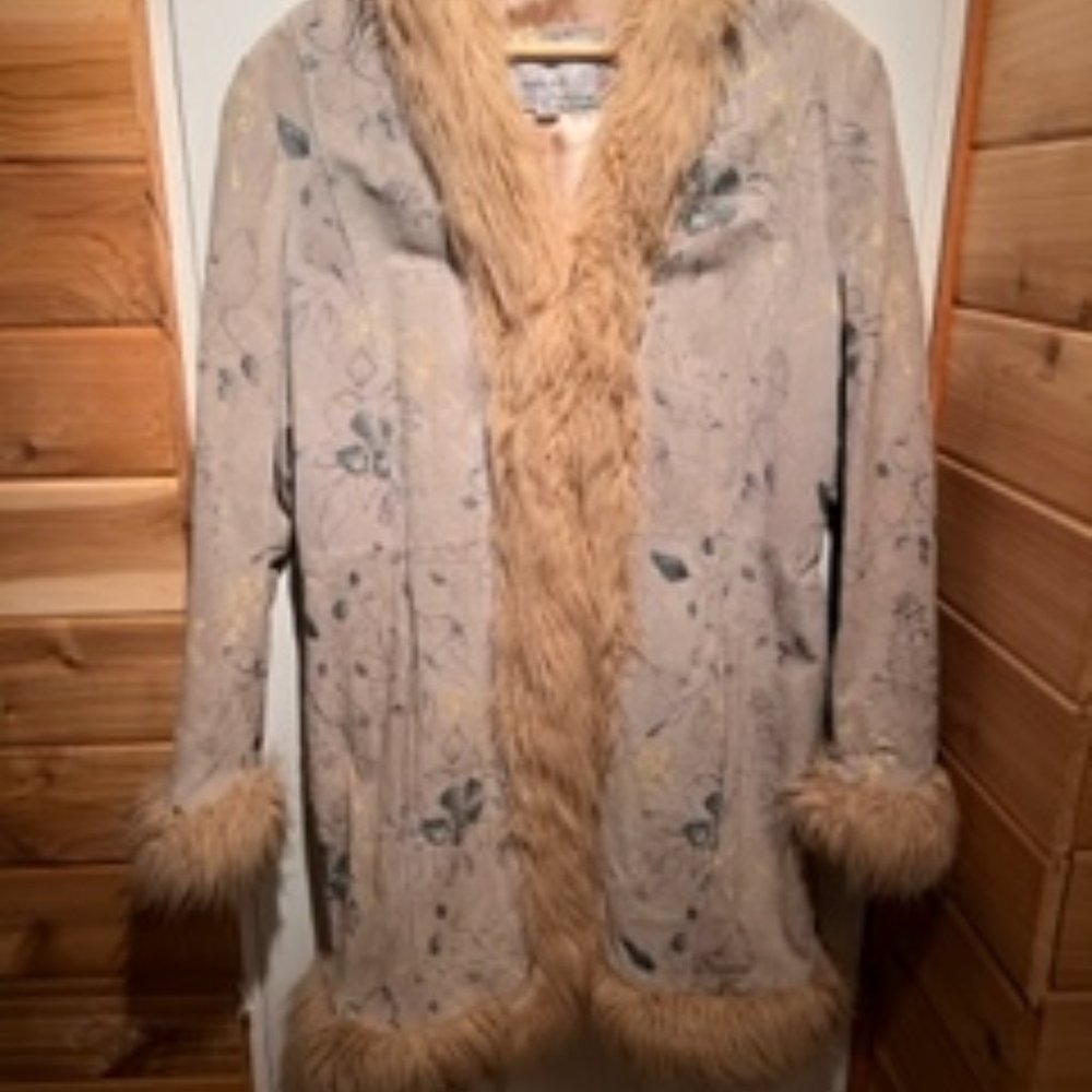 Wilson's Leather Long Blue Leather Coat *Almost Famous Inspired*